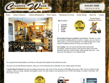 Tablet Screenshot of creativewoodproductsinc.com